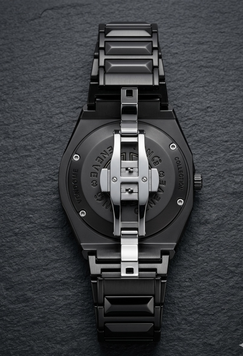 Hublot-Style Premium Men’s Watch | Stainless Steel Quartz Wrist Watch for Men Water Resistant | Model: C-5000 - Image 2